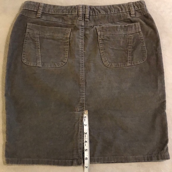 Gray corduroy skirt - Picture 5 of 6
